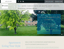 Tablet Screenshot of interstate-apts.com